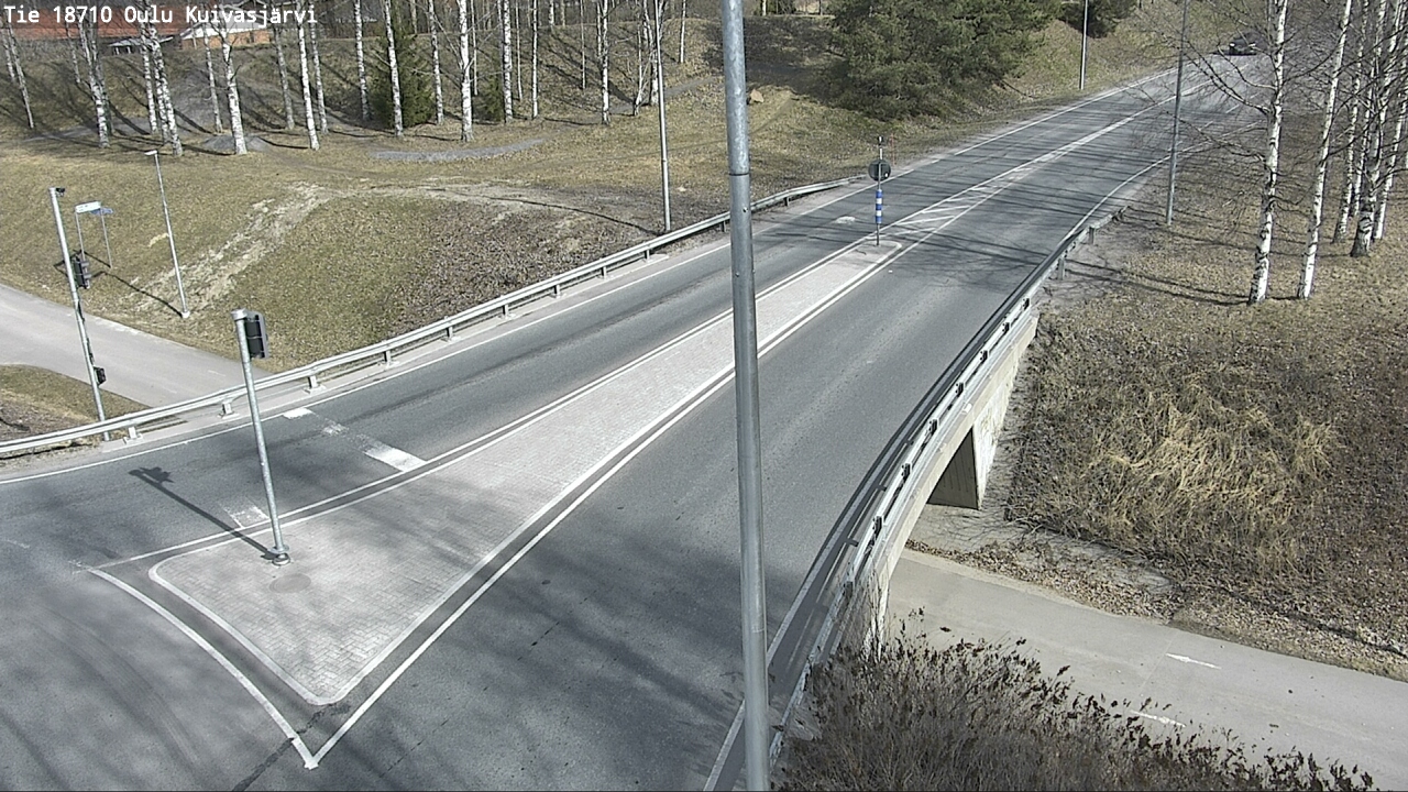 Weather Camera Image väg 18710 Oulu Kuivasjärvi, Oulu, Pohjois-Pohjanmaa