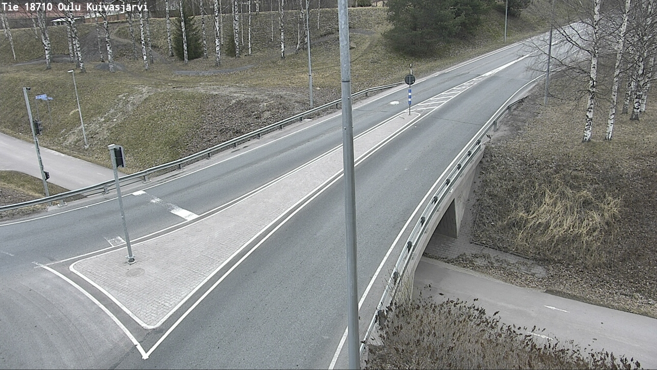 Weather Camera Image road 18710 Oulu Kuivasjärvi, Oulu, Pohjois-Pohjanmaa