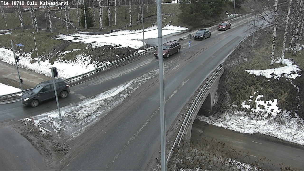 Weather Camera Image väg 18710 Oulu Kuivasjärvi, Oulu, Pohjois-Pohjanmaa