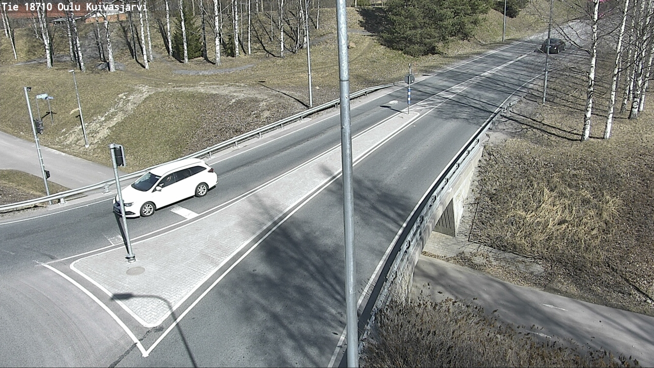 Weather Camera Image väg 18710 Oulu Kuivasjärvi, Oulu, Pohjois-Pohjanmaa