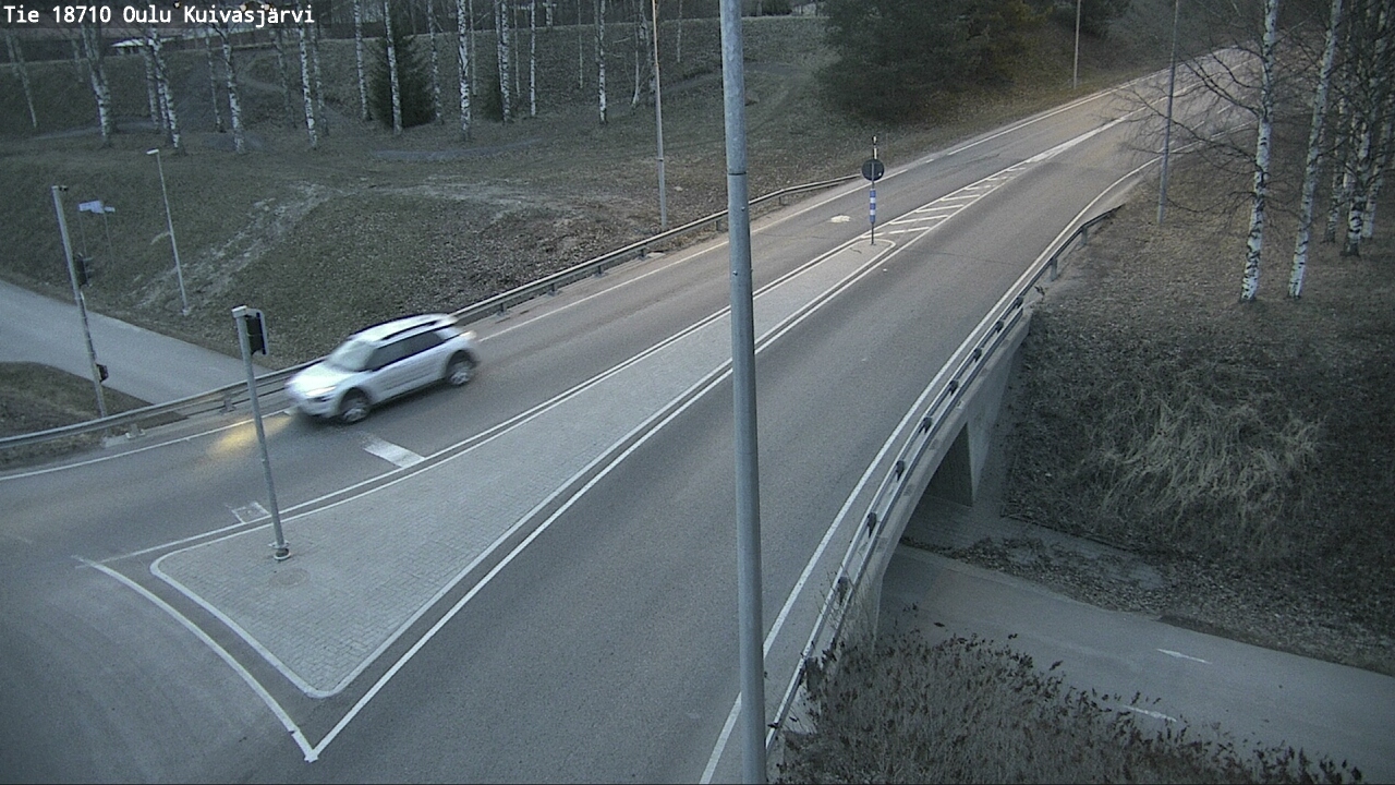 Weather Camera Image väg 18710 Oulu Kuivasjärvi, Oulu, Pohjois-Pohjanmaa
