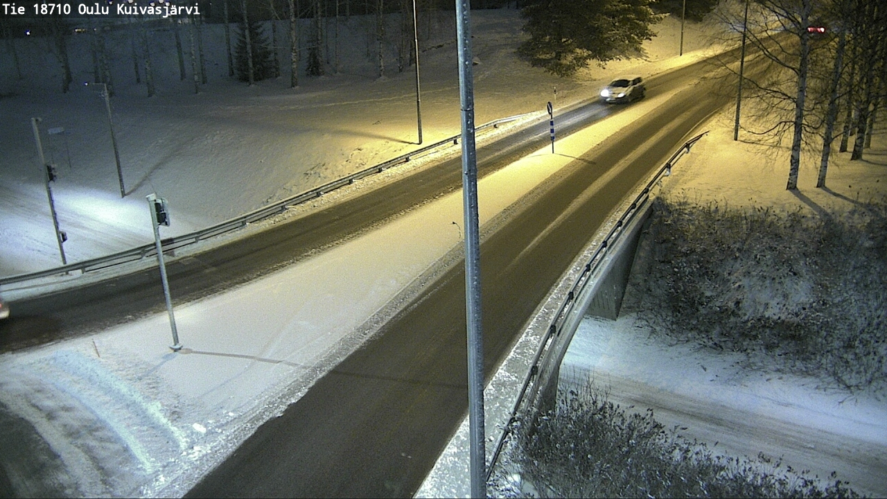 Weather Camera Image väg 18710 Oulu Kuivasjärvi, Oulu, Pohjois-Pohjanmaa
