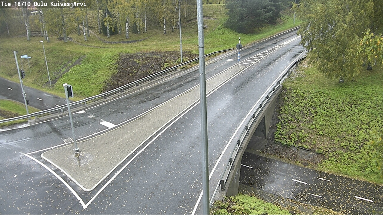 Weather Camera Image väg 18710 Oulu Kuivasjärvi, Oulu, Pohjois-Pohjanmaa