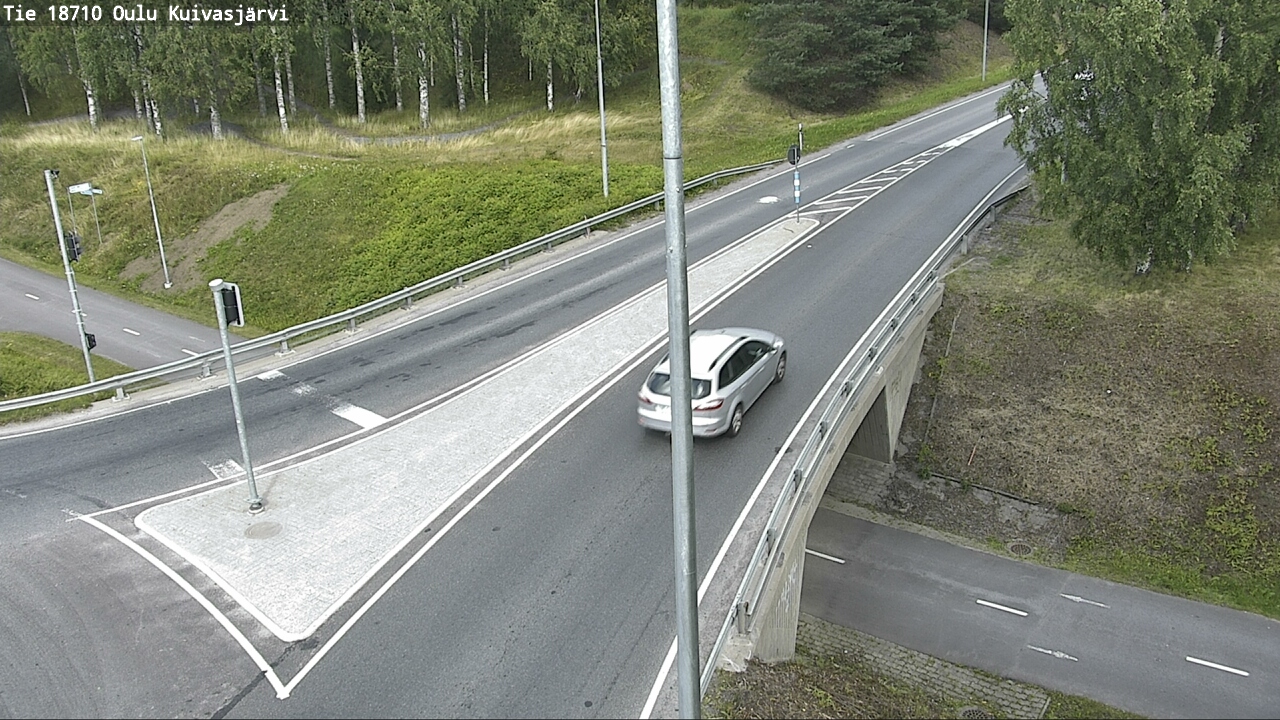 Weather Camera Image road 18710 Oulu Kuivasjärvi, Oulu, Pohjois-Pohjanmaa