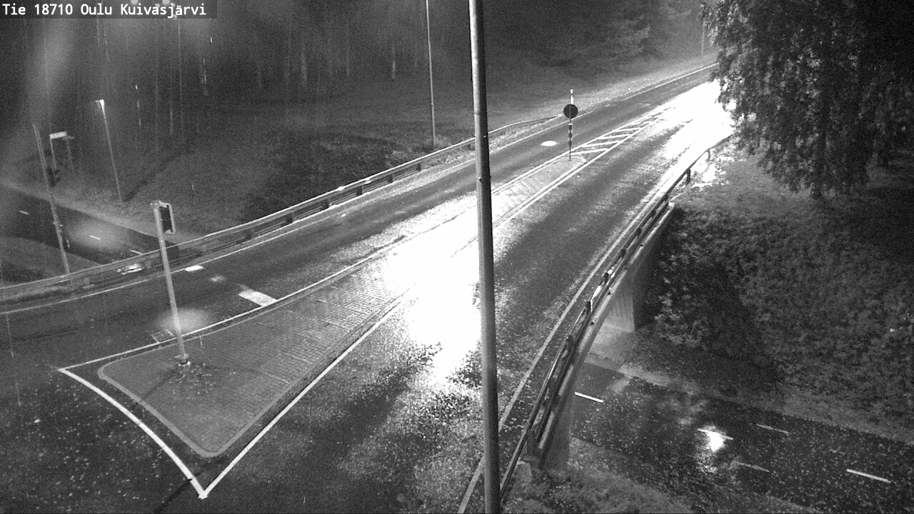 Weather Camera Image väg 18710 Oulu Kuivasjärvi, Oulu, Pohjois-Pohjanmaa