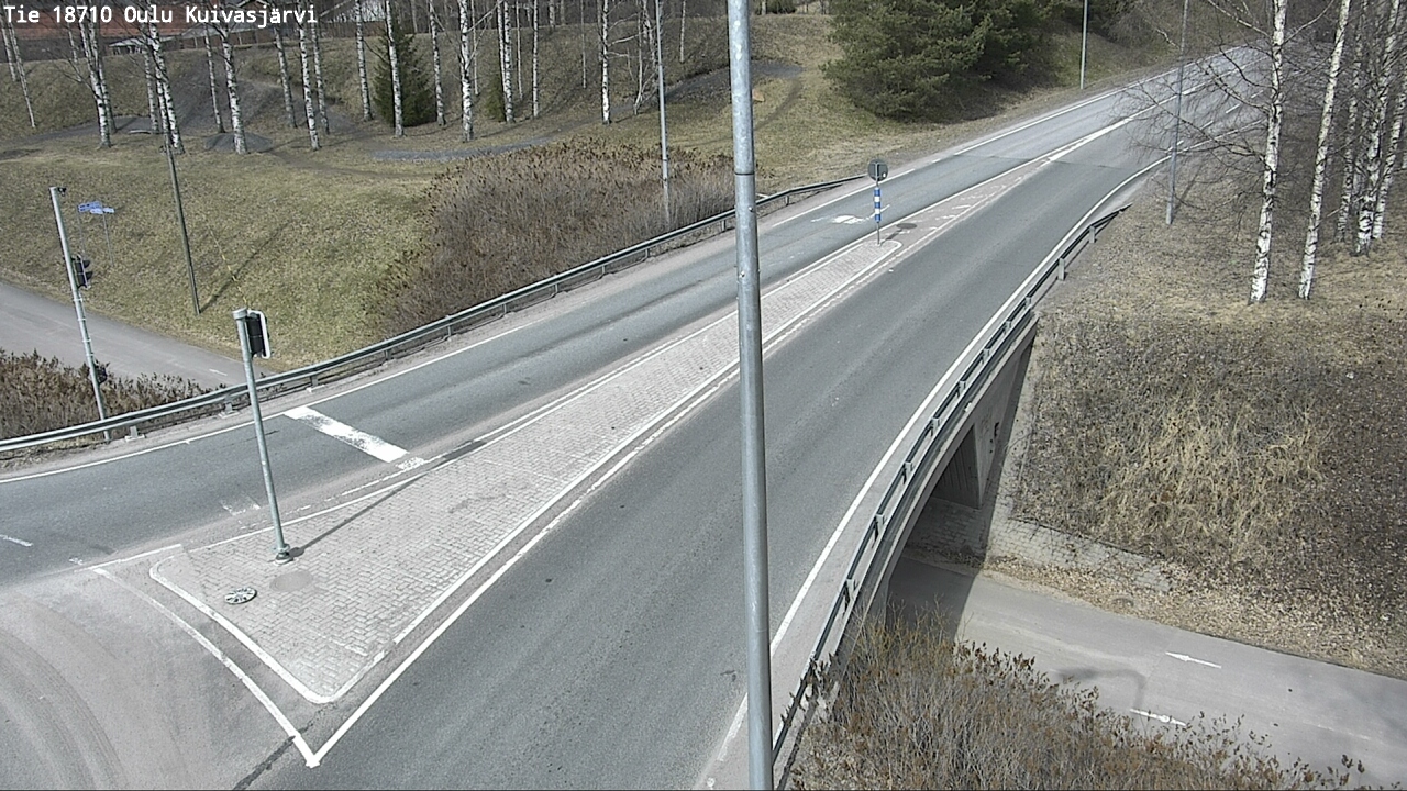Weather Camera Image road 18710 Oulu Kuivasjärvi, Oulu, Pohjois-Pohjanmaa