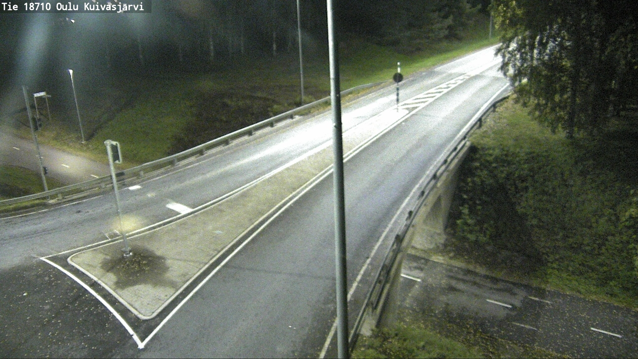 Weather Camera Image väg 18710 Oulu Kuivasjärvi, Oulu, Pohjois-Pohjanmaa