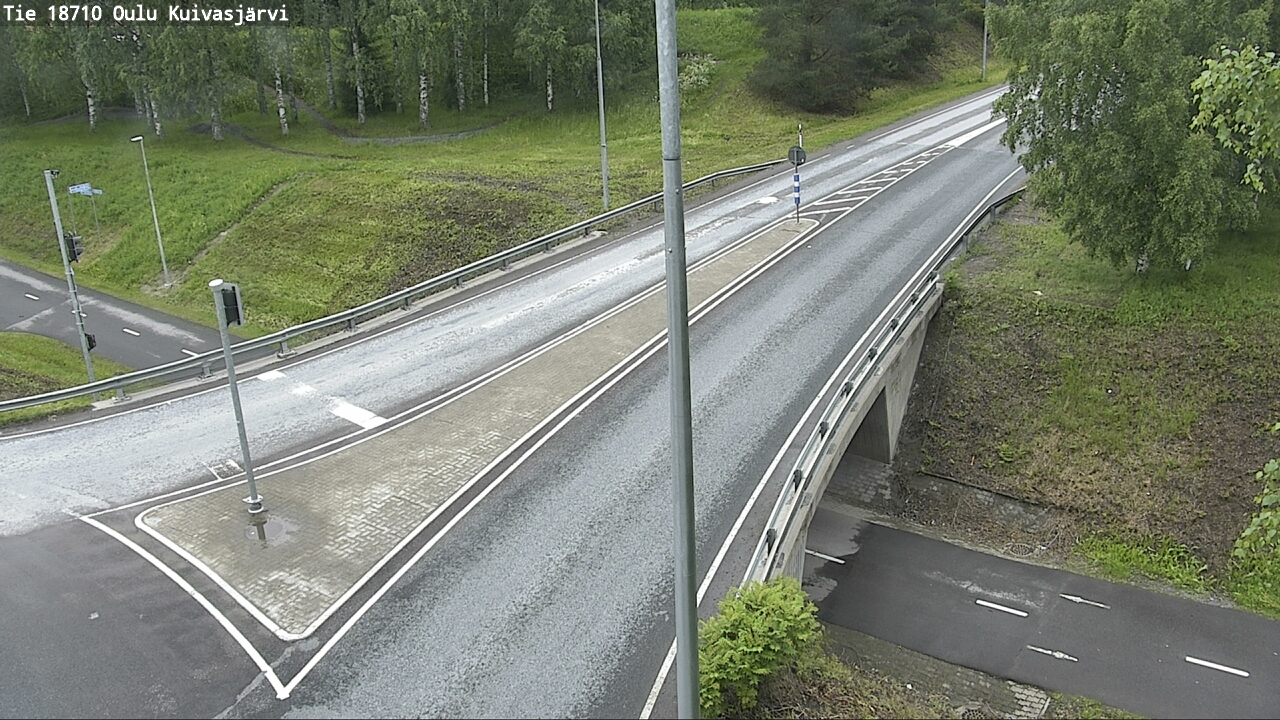 Weather Camera Image väg 18710 Oulu Kuivasjärvi, Oulu, Pohjois-Pohjanmaa
