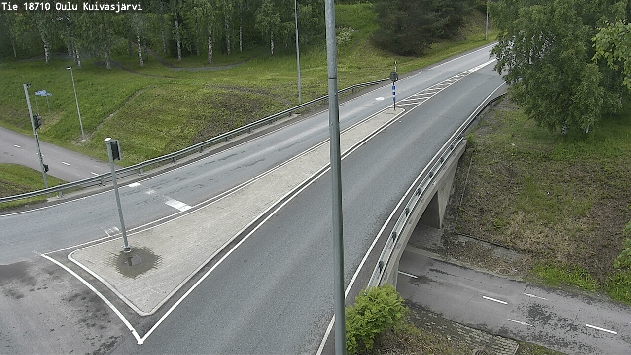 Weather Camera Image väg 18710 Oulu Kuivasjärvi, Oulu, Pohjois-Pohjanmaa
