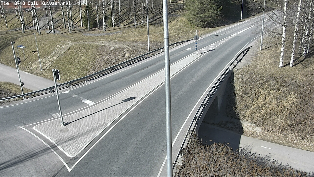 Weather Camera Image väg 18710 Oulu Kuivasjärvi, Oulu, Pohjois-Pohjanmaa