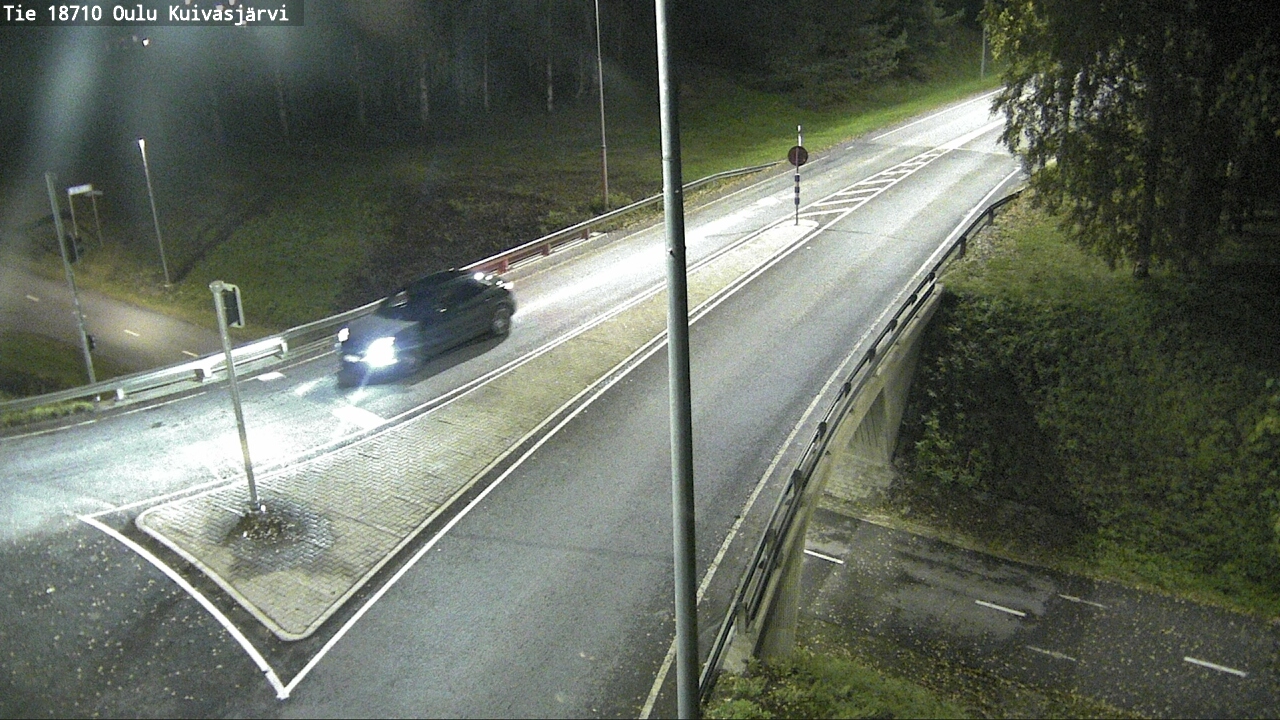 Weather Camera Image väg 18710 Oulu Kuivasjärvi, Oulu, Pohjois-Pohjanmaa