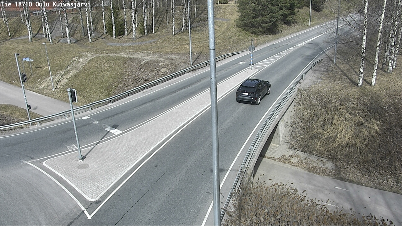 Weather Camera Image väg 18710 Oulu Kuivasjärvi, Oulu, Pohjois-Pohjanmaa