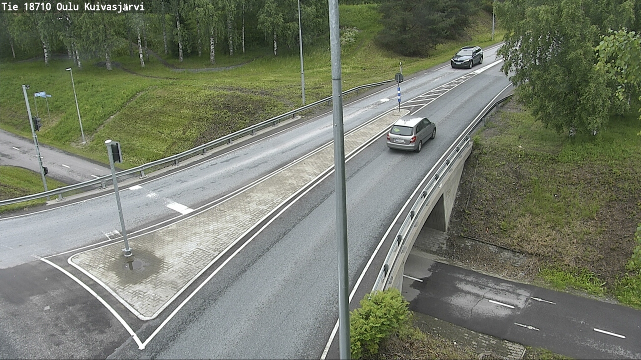 Weather Camera Image väg 18710 Oulu Kuivasjärvi, Oulu, Pohjois-Pohjanmaa