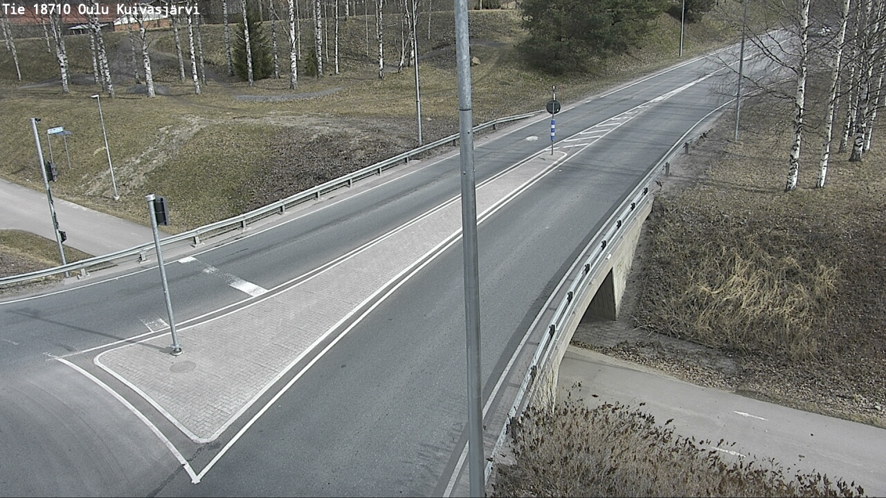 Weather Camera Image väg 18710 Oulu Kuivasjärvi, Oulu, Pohjois-Pohjanmaa