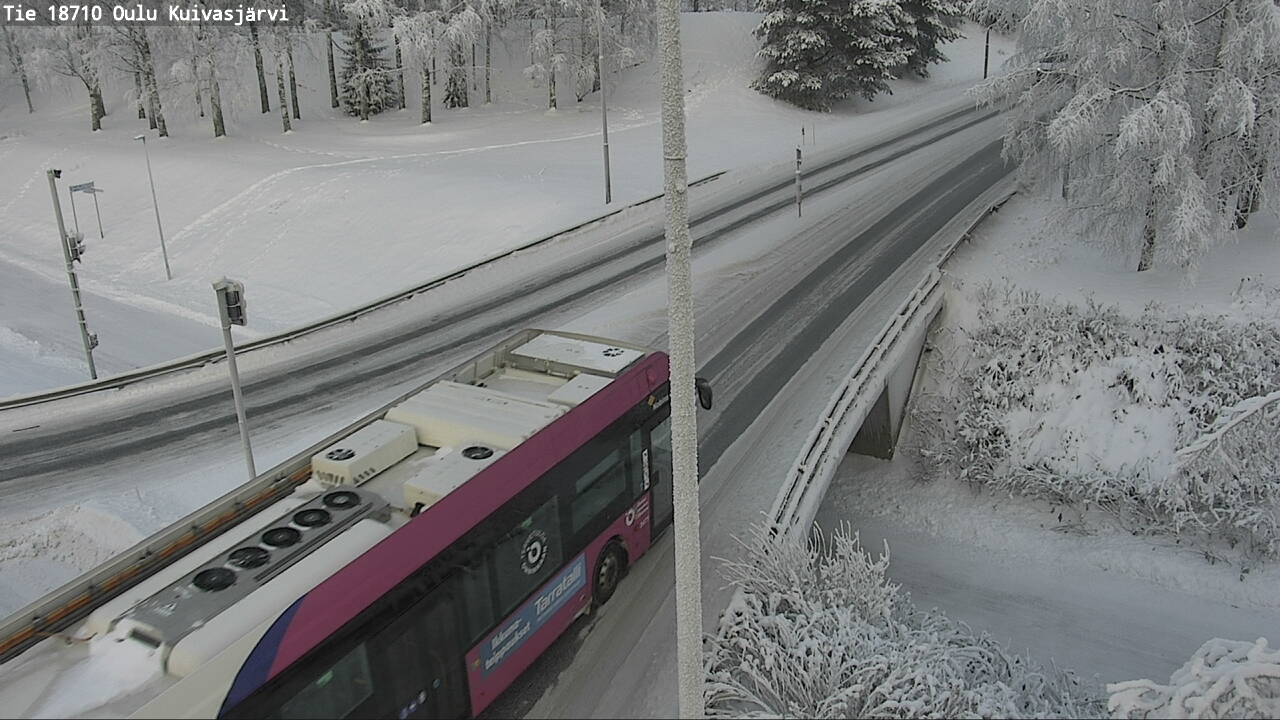 Weather Camera Image road 18710 Oulu Kuivasjärvi, Oulu, Pohjois-Pohjanmaa