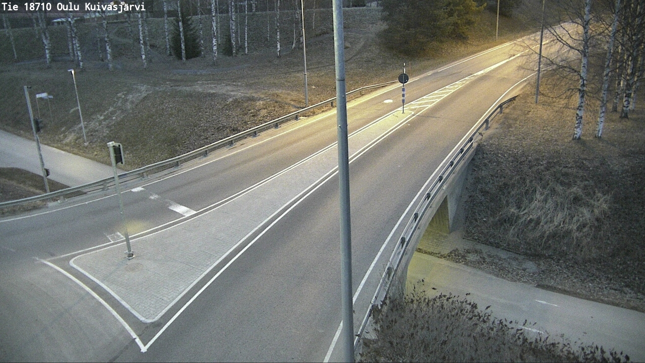 Weather Camera Image väg 18710 Oulu Kuivasjärvi, Oulu, Pohjois-Pohjanmaa