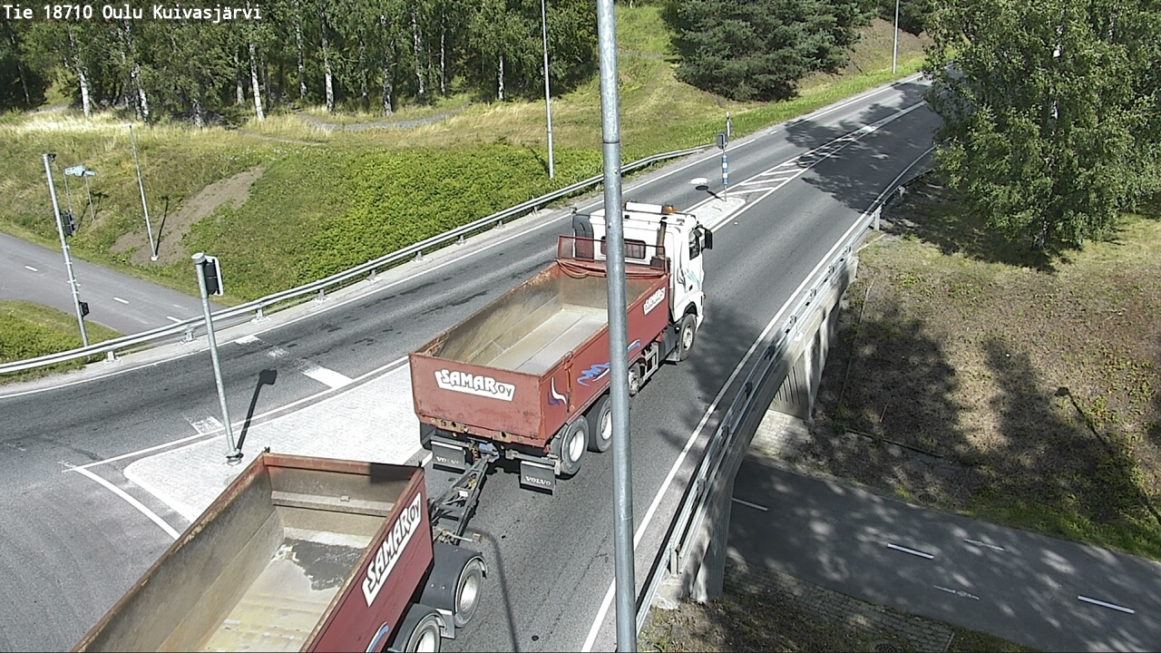 Weather Camera Image road 18710 Oulu Kuivasjärvi, Oulu, Pohjois-Pohjanmaa