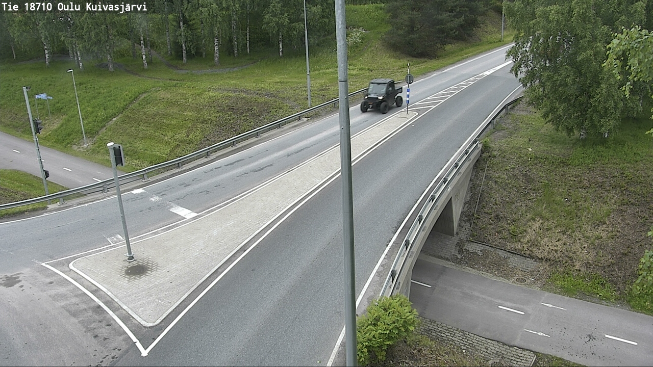 Weather Camera Image väg 18710 Oulu Kuivasjärvi, Oulu, Pohjois-Pohjanmaa