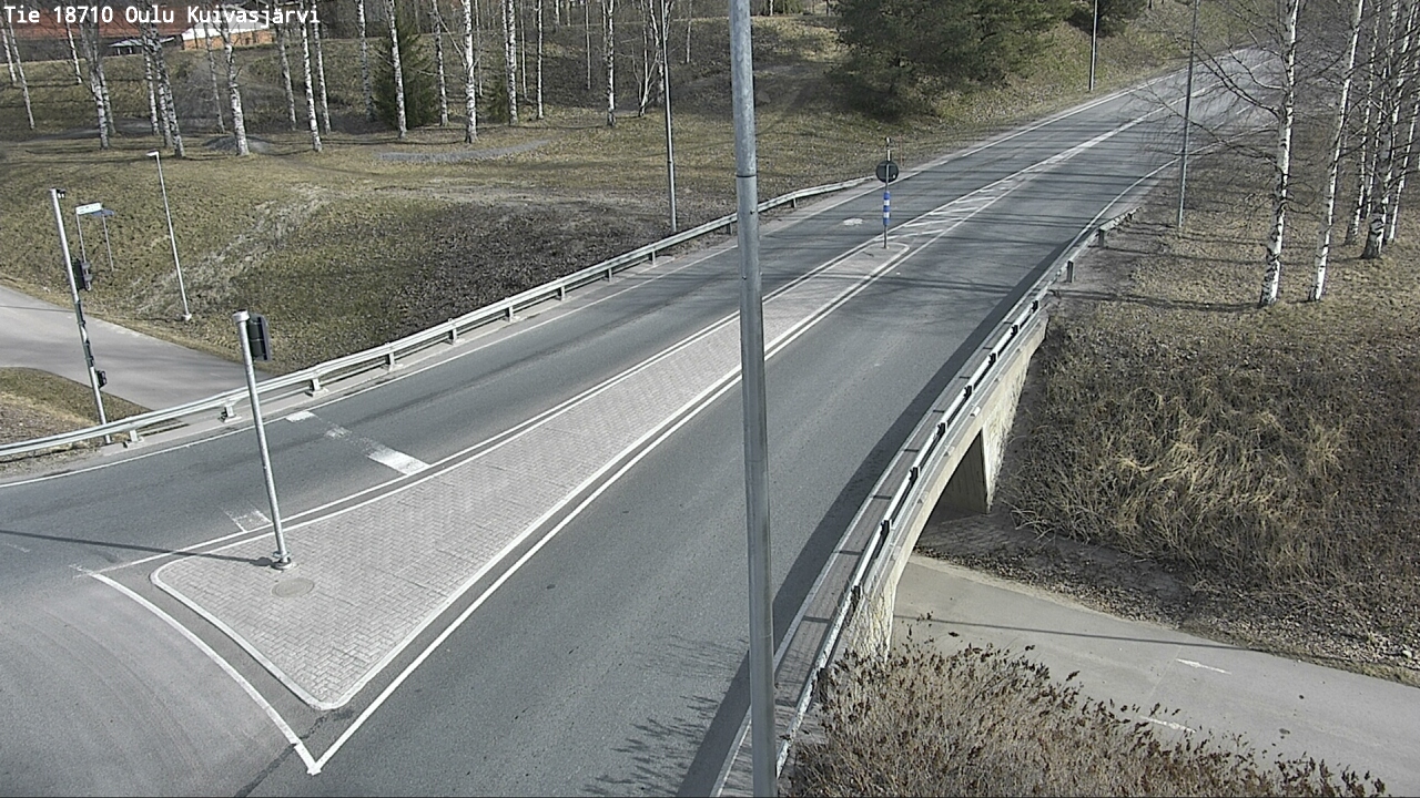 Weather Camera Image väg 18710 Oulu Kuivasjärvi, Oulu, Pohjois-Pohjanmaa