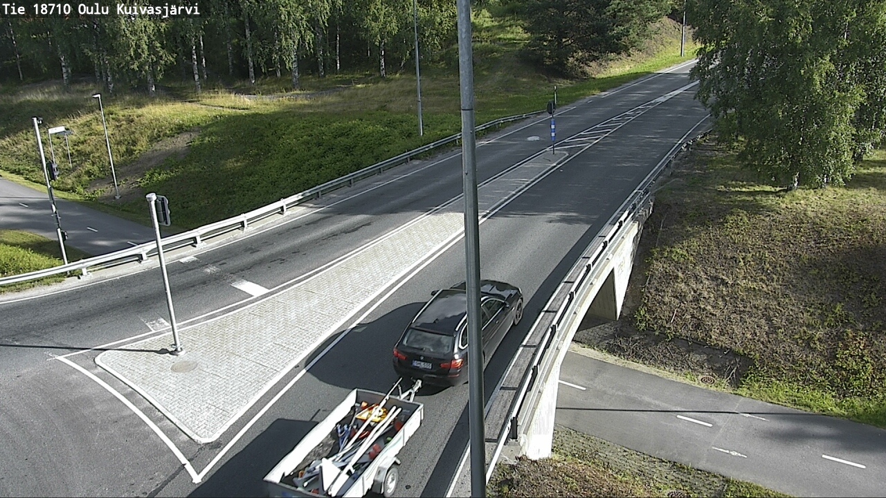 Weather Camera Image road 18710 Oulu Kuivasjärvi, Oulu, Pohjois-Pohjanmaa