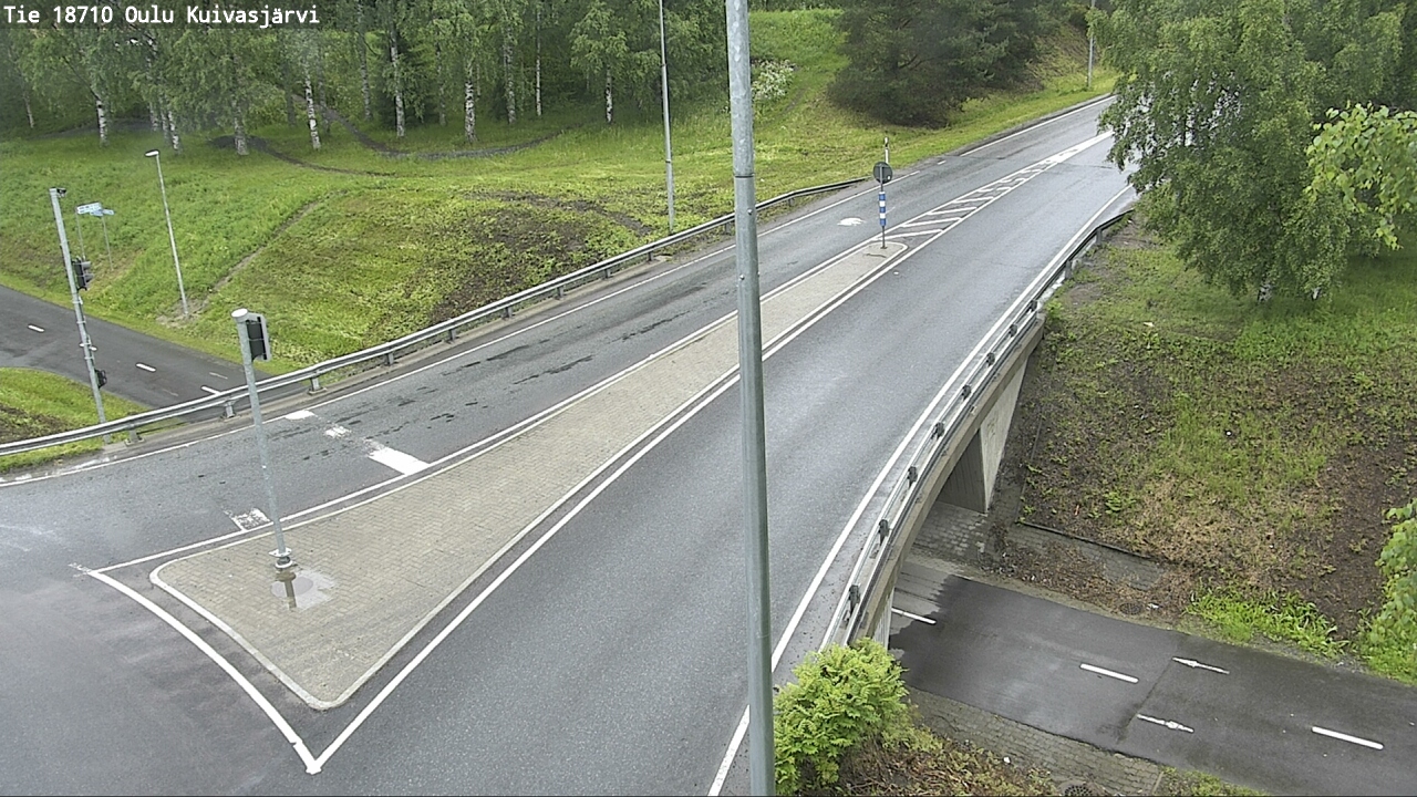 Weather Camera Image väg 18710 Oulu Kuivasjärvi, Oulu, Pohjois-Pohjanmaa