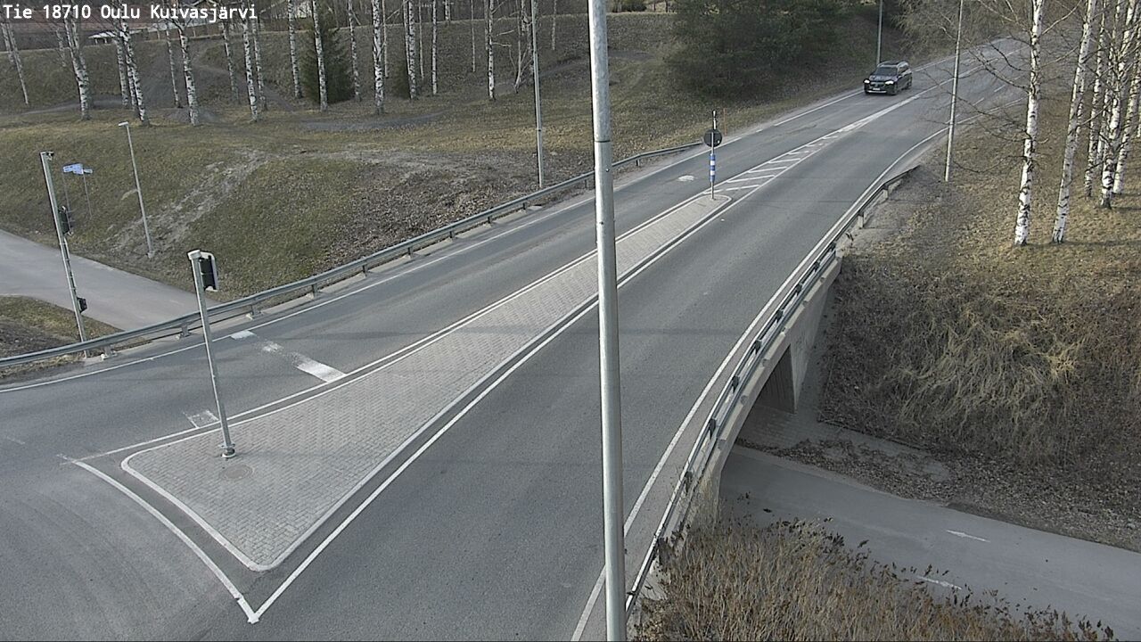 Weather Camera Image väg 18710 Oulu Kuivasjärvi, Oulu, Pohjois-Pohjanmaa