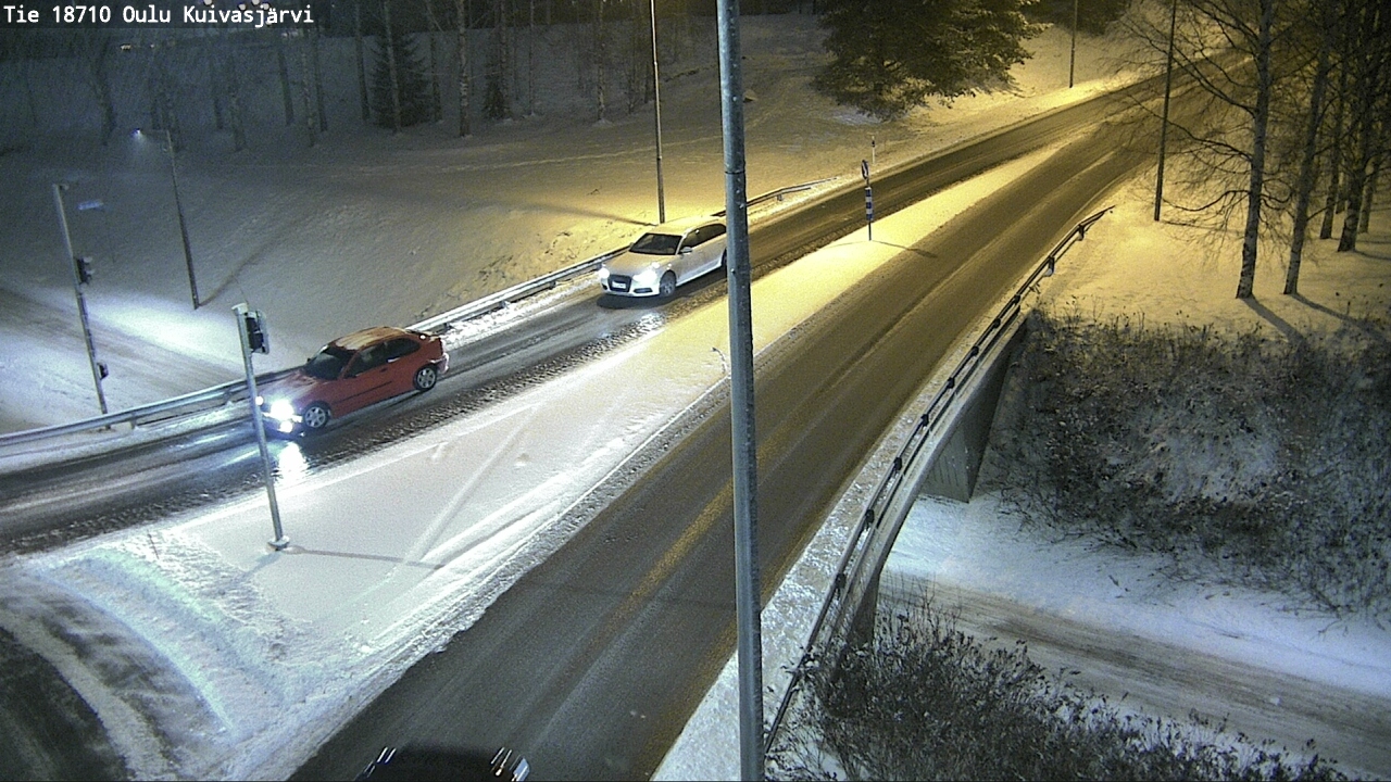 Weather Camera Image väg 18710 Oulu Kuivasjärvi, Oulu, Pohjois-Pohjanmaa