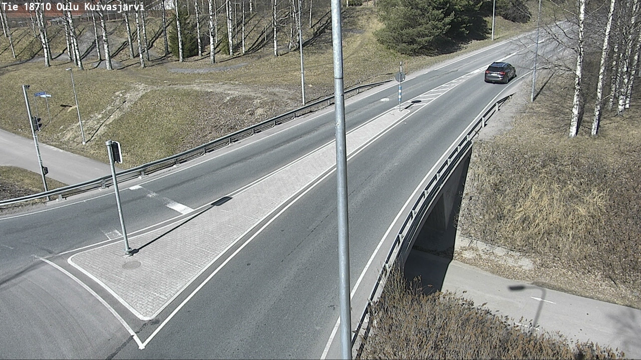 Weather Camera Image väg 18710 Oulu Kuivasjärvi, Oulu, Pohjois-Pohjanmaa
