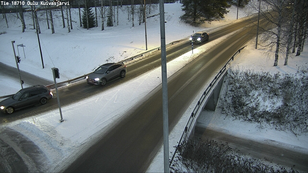 Weather Camera Image road 18710 Oulu Kuivasjärvi, Oulu, Pohjois-Pohjanmaa