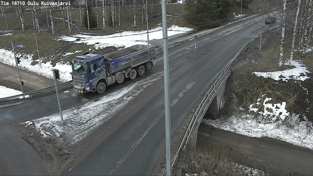 Weather Camera Image väg 18710 Oulu Kuivasjärvi, Oulu, Pohjois-Pohjanmaa