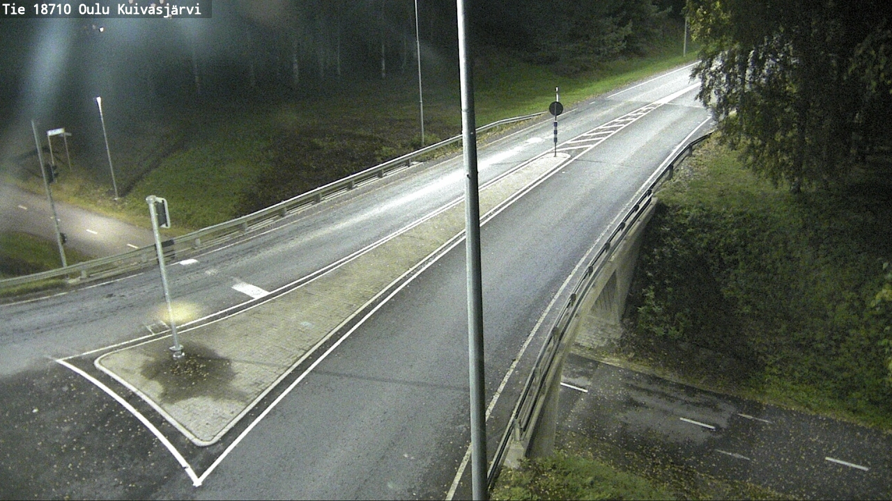 Weather Camera Image väg 18710 Oulu Kuivasjärvi, Oulu, Pohjois-Pohjanmaa