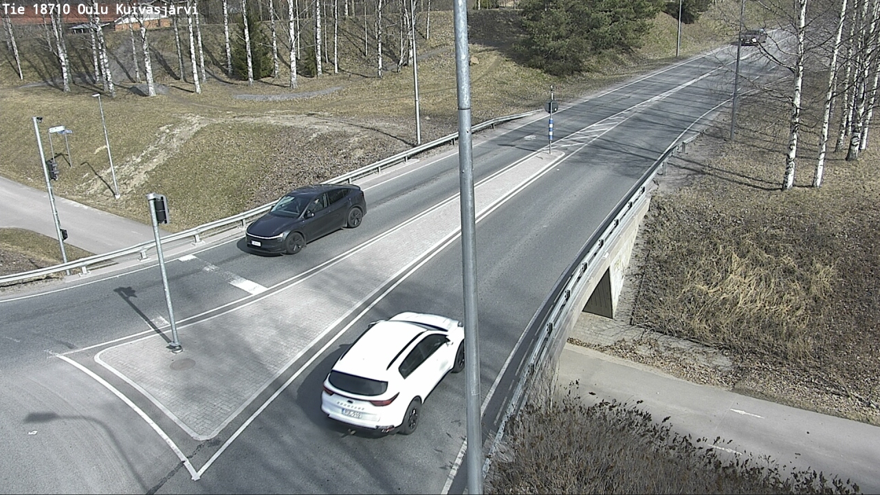 Weather Camera Image väg 18710 Oulu Kuivasjärvi, Oulu, Pohjois-Pohjanmaa