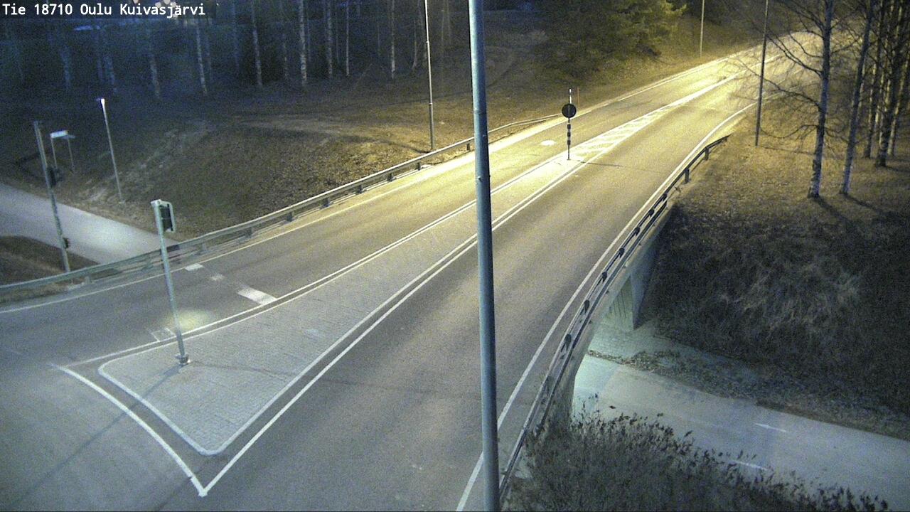 Weather Camera Image väg 18710 Oulu Kuivasjärvi, Oulu, Pohjois-Pohjanmaa
