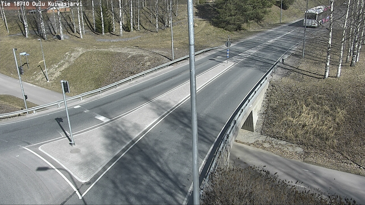 Weather Camera Image väg 18710 Oulu Kuivasjärvi, Oulu, Pohjois-Pohjanmaa