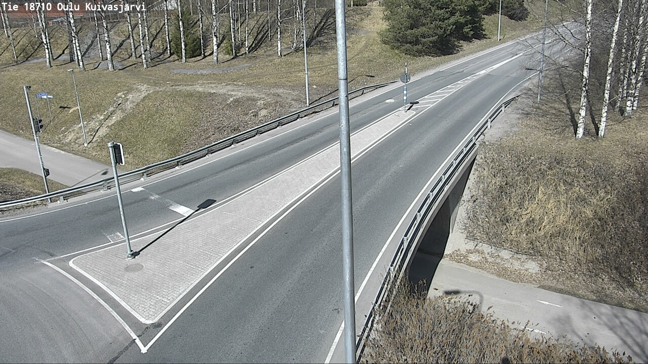 Weather Camera Image väg 18710 Oulu Kuivasjärvi, Oulu, Pohjois-Pohjanmaa