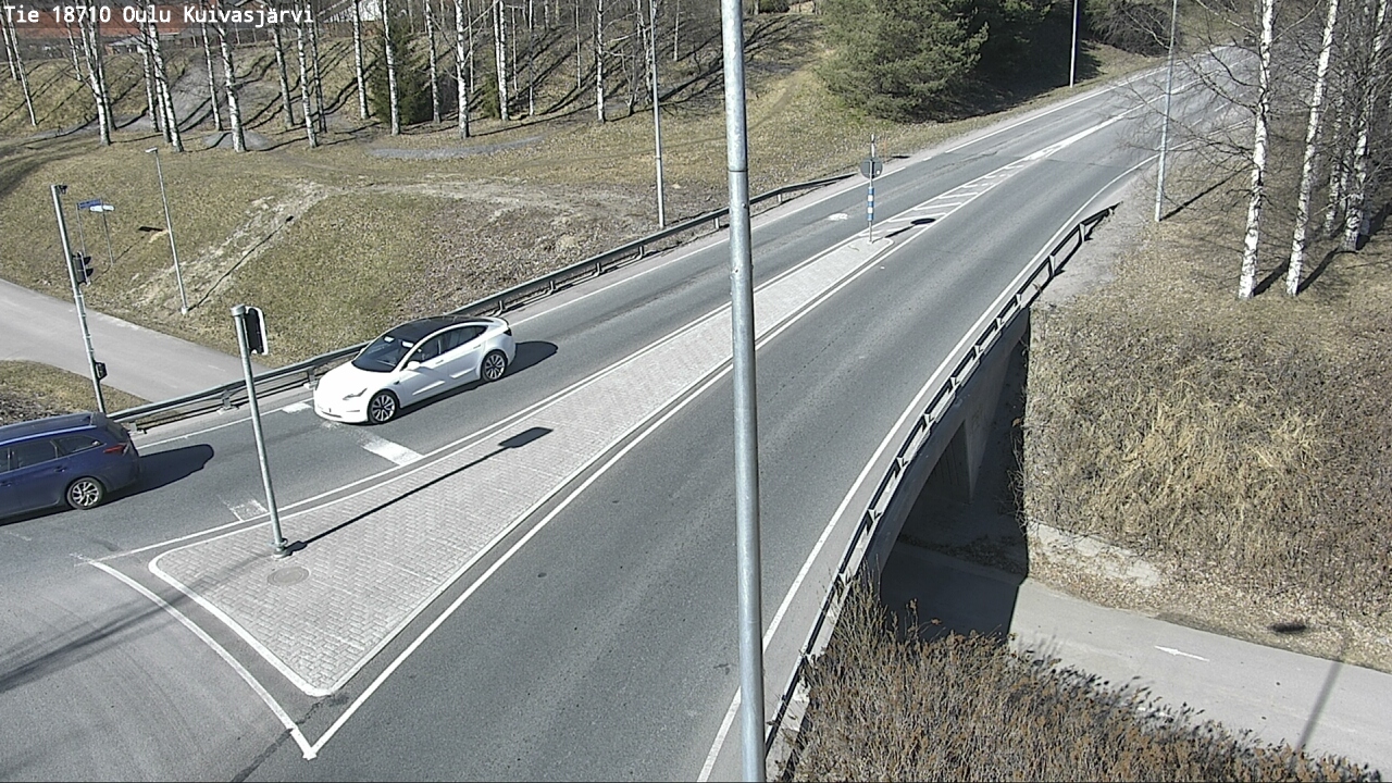 Weather Camera Image väg 18710 Oulu Kuivasjärvi, Oulu, Pohjois-Pohjanmaa