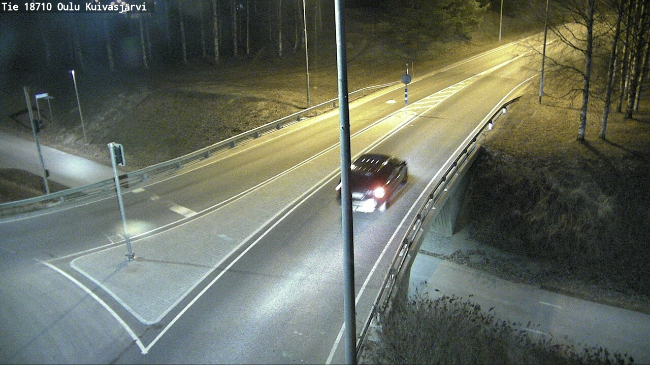 Weather Camera Image väg 18710 Oulu Kuivasjärvi, Oulu, Pohjois-Pohjanmaa