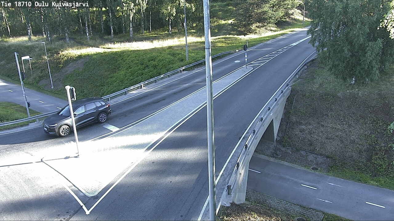 Weather Camera Image road 18710 Oulu Kuivasjärvi, Oulu, Pohjois-Pohjanmaa