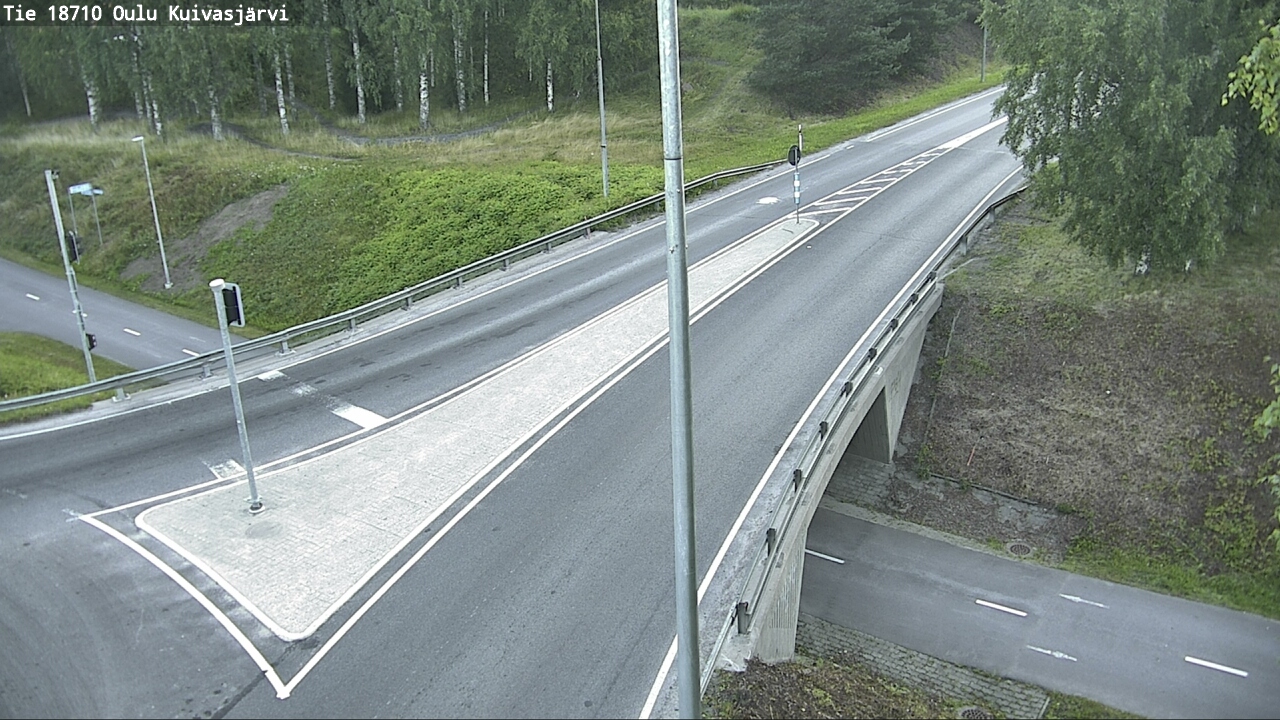 Weather Camera Image road 18710 Oulu Kuivasjärvi, Oulu, Pohjois-Pohjanmaa
