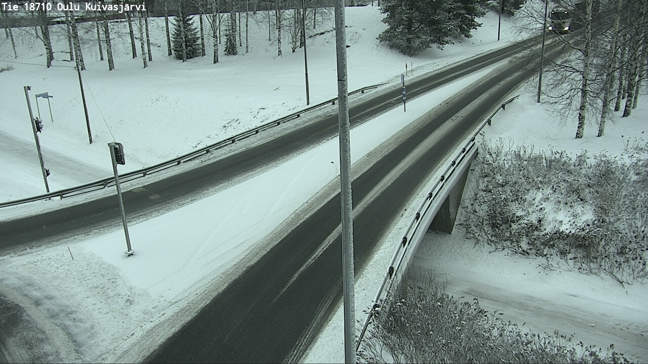 Weather Camera Image väg 18710 Oulu Kuivasjärvi, Oulu, Pohjois-Pohjanmaa