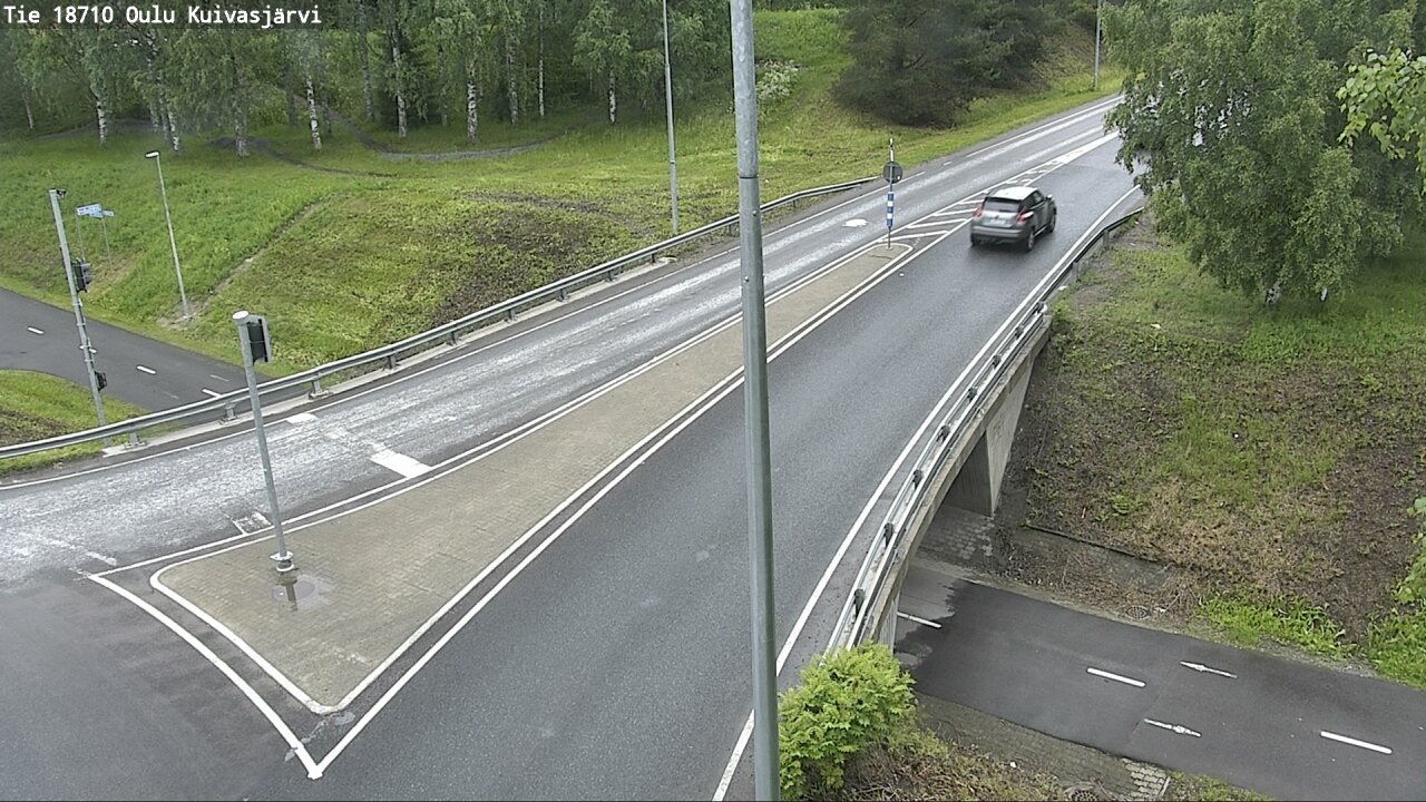 Weather Camera Image väg 18710 Oulu Kuivasjärvi, Oulu, Pohjois-Pohjanmaa