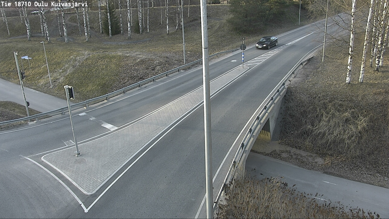 Weather Camera Image väg 18710 Oulu Kuivasjärvi, Oulu, Pohjois-Pohjanmaa