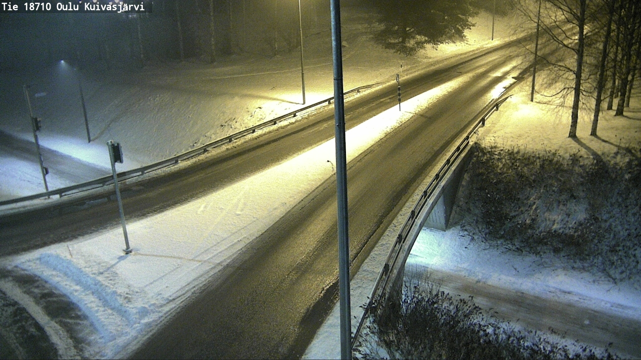 Weather Camera Image väg 18710 Oulu Kuivasjärvi, Oulu, Pohjois-Pohjanmaa