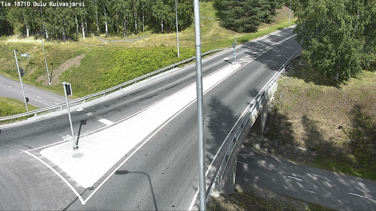 Weather Camera Image road 18710 Oulu Kuivasjärvi, Oulu, Pohjois-Pohjanmaa