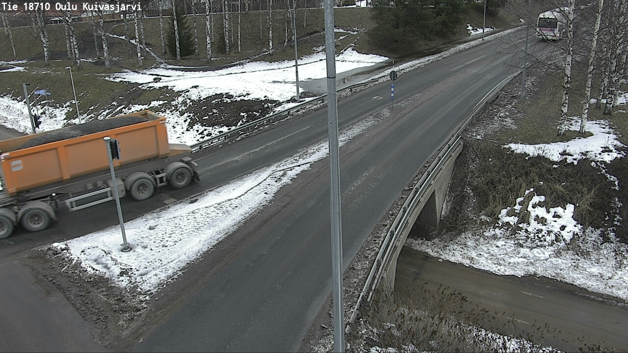 Weather Camera Image väg 18710 Oulu Kuivasjärvi, Oulu, Pohjois-Pohjanmaa