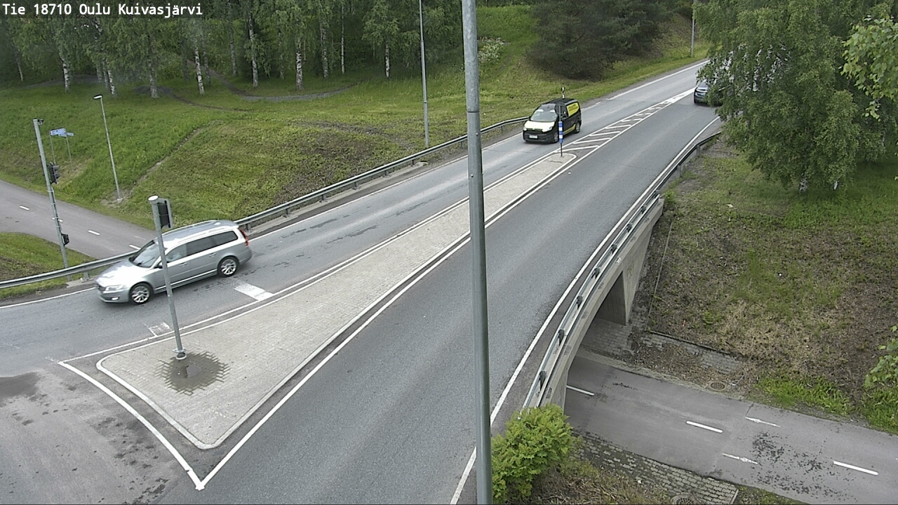 Weather Camera Image väg 18710 Oulu Kuivasjärvi, Oulu, Pohjois-Pohjanmaa