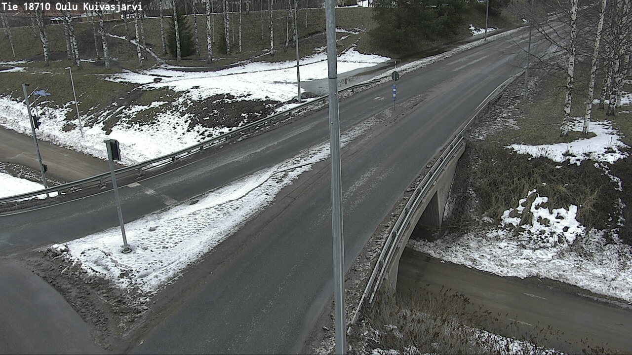Weather Camera Image väg 18710 Oulu Kuivasjärvi, Oulu, Pohjois-Pohjanmaa