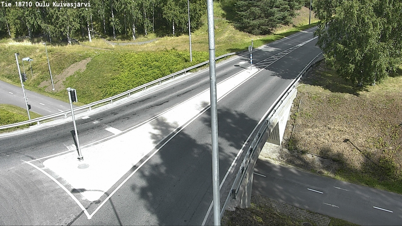 Weather Camera Image road 18710 Oulu Kuivasjärvi, Oulu, Pohjois-Pohjanmaa