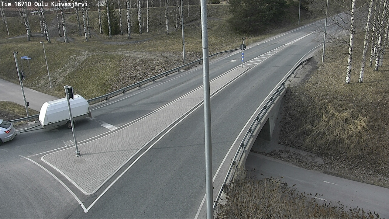 Weather Camera Image väg 18710 Oulu Kuivasjärvi, Oulu, Pohjois-Pohjanmaa