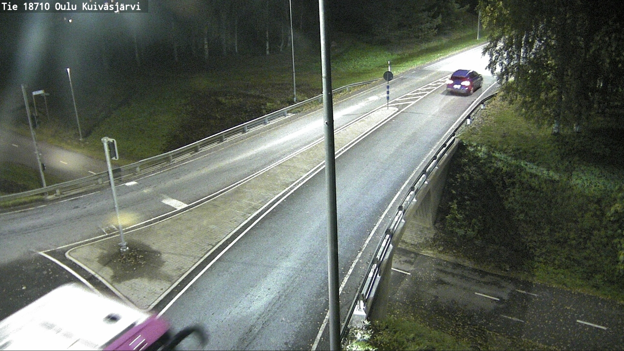 Weather Camera Image väg 18710 Oulu Kuivasjärvi, Oulu, Pohjois-Pohjanmaa